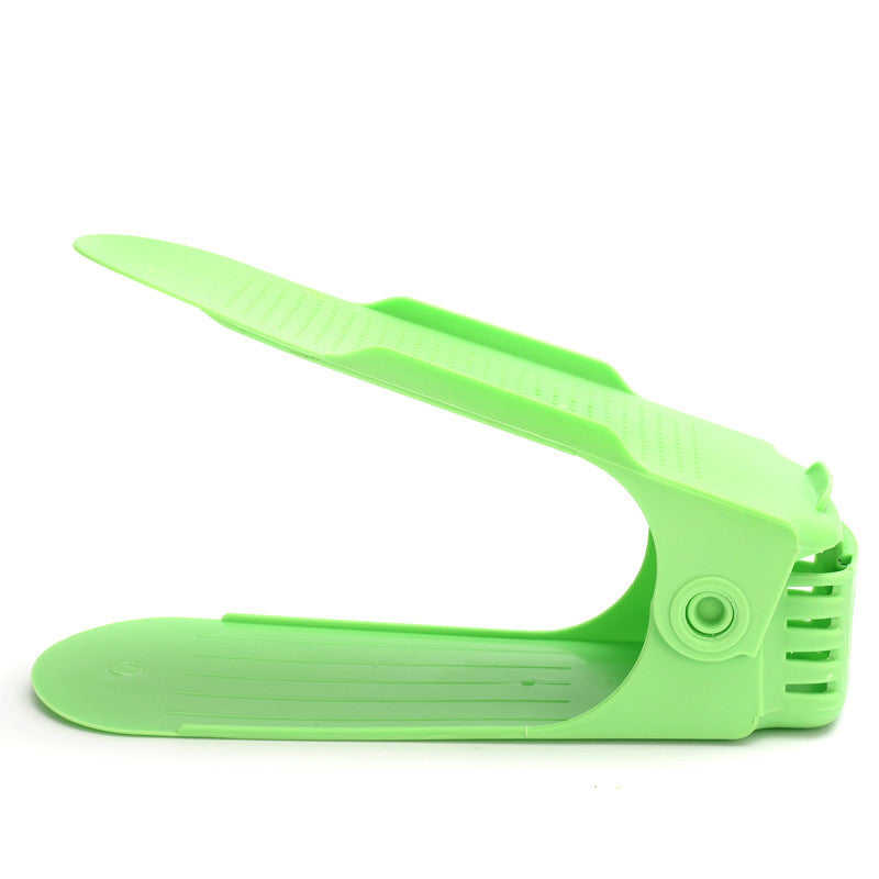 Stapelbarer und verstellbarer Schuh-Organizer für platzsparende Aufbewahrung