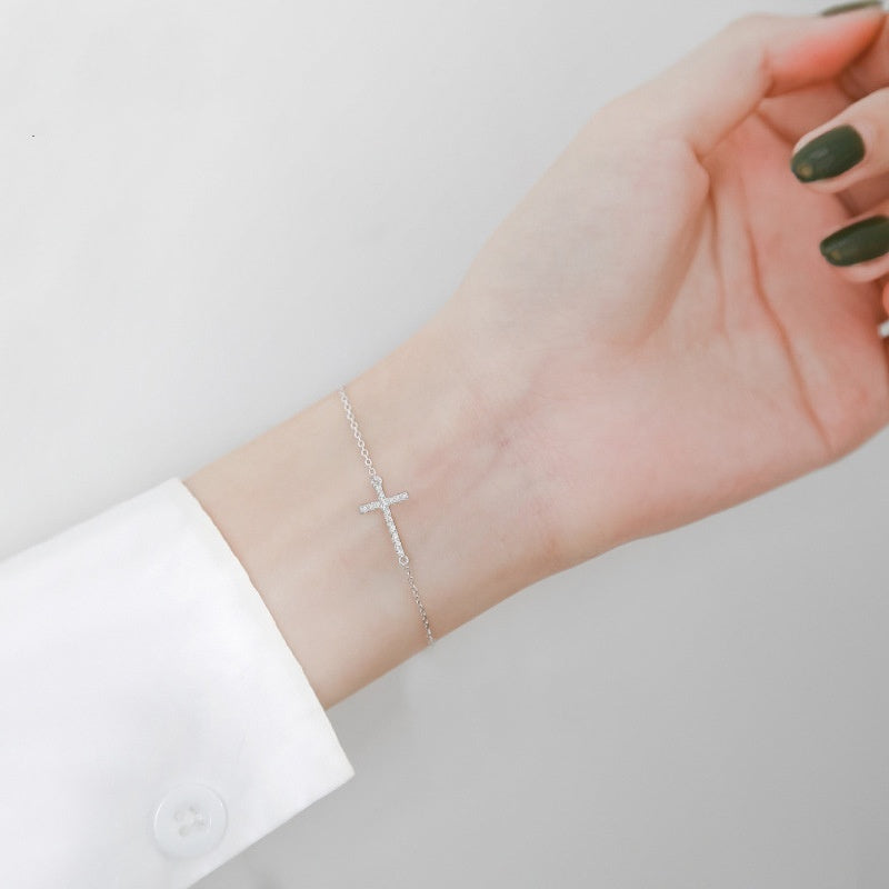 Damen Armband Kreuz | S925 Silber Schmuck |