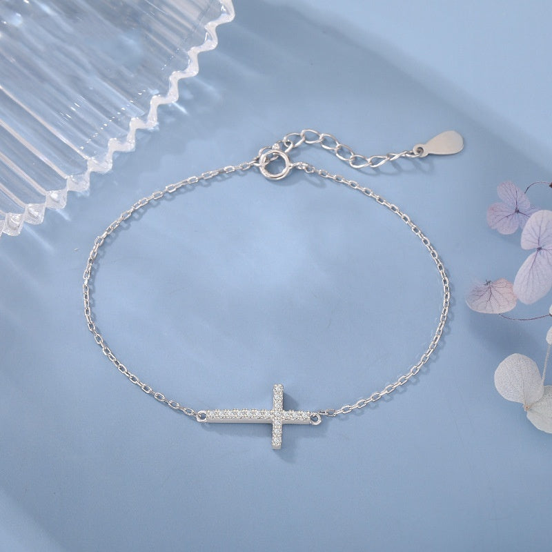 Damen Armband Kreuz | S925 Silber Schmuck |