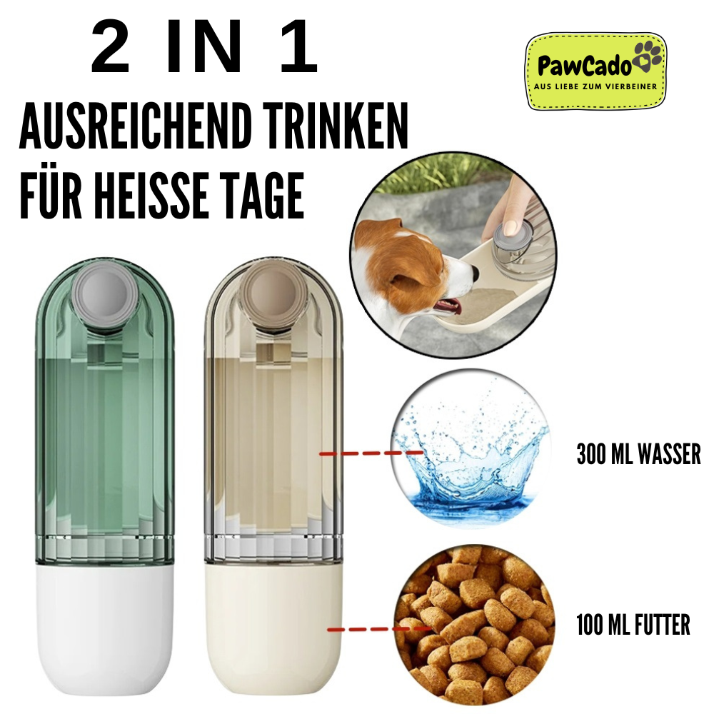 PawCado: Outdoor - 2 in 1 Trink- und Futterschale (Dog)