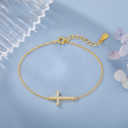 Damen Armband Kreuz | S925 Silber Schmuck |