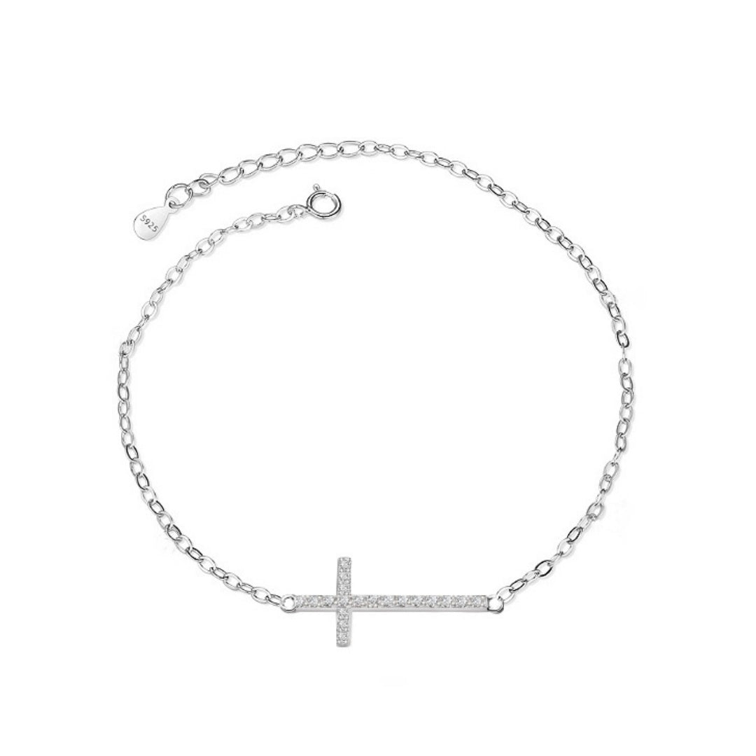 Damen Armband Kreuz | S925 Silber Schmuck |