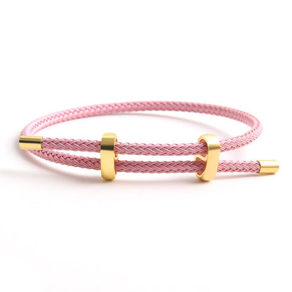 Modisches Seilarmband in verschiedenen Farben – verstellbar