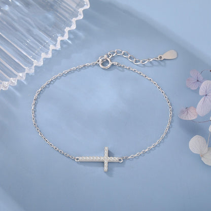 Damen Armband Kreuz | S925 Silber Schmuck |